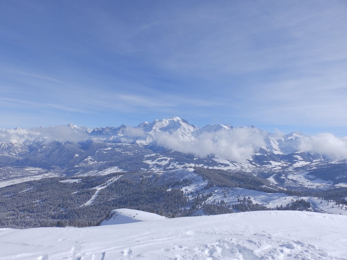 Le Mont Blanc vu du Petit Croisse Baulet