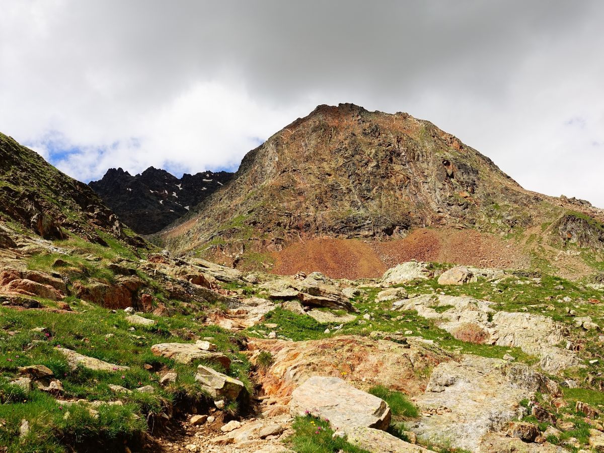 La Pointe Gerlach, vue du secteur de Plan Vaiûn (ou Pian Vauon).