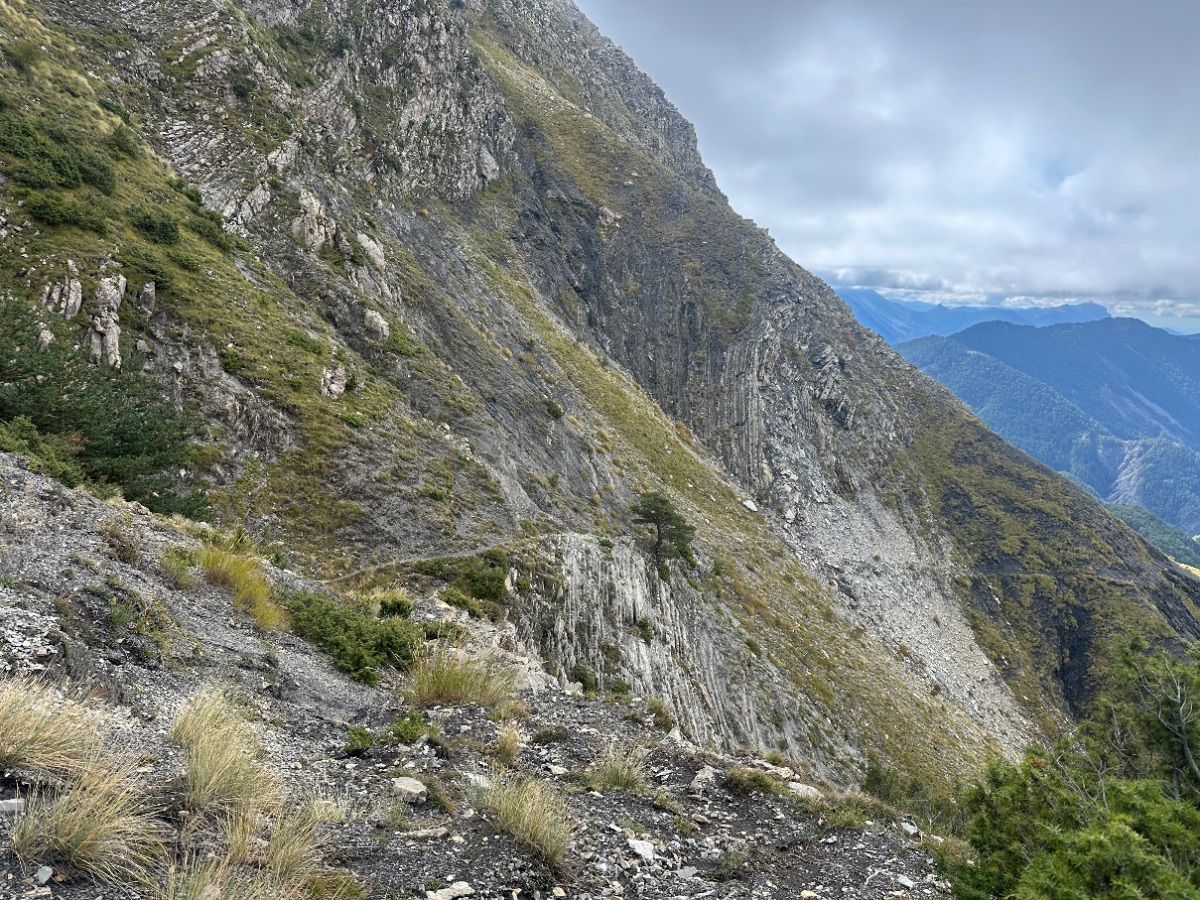 Le sentier au retour.