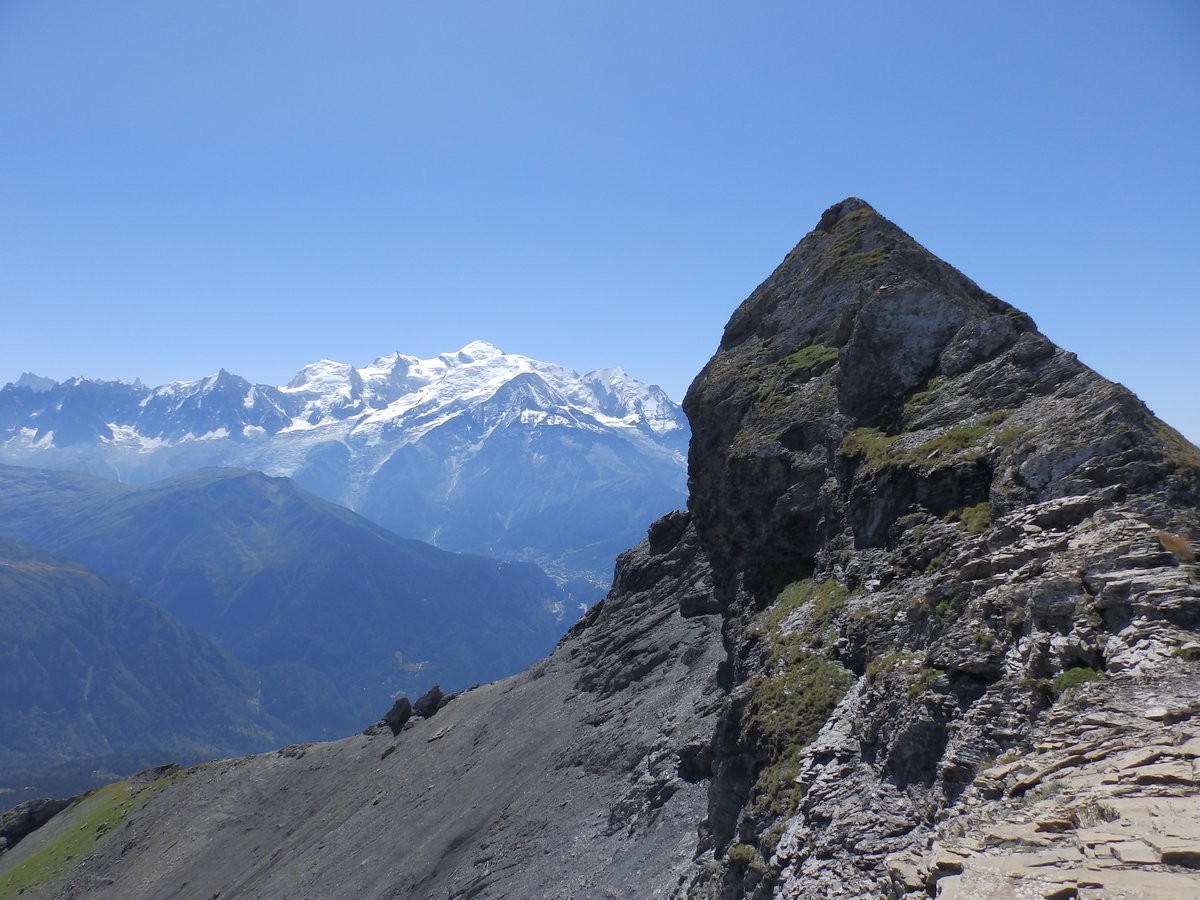 Mont Blanc et Pointe de Platé.