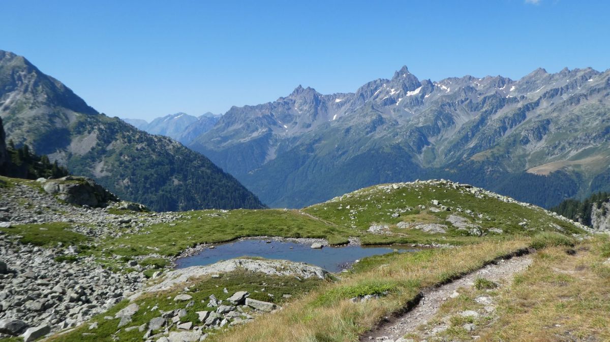 Petit lac sans nom, Grande Lance d'Allemont  ,Grand Pic de Belledonne