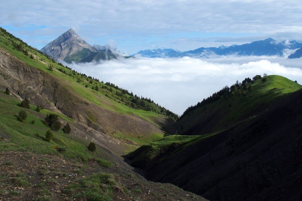 Arrivée au col de Chétive