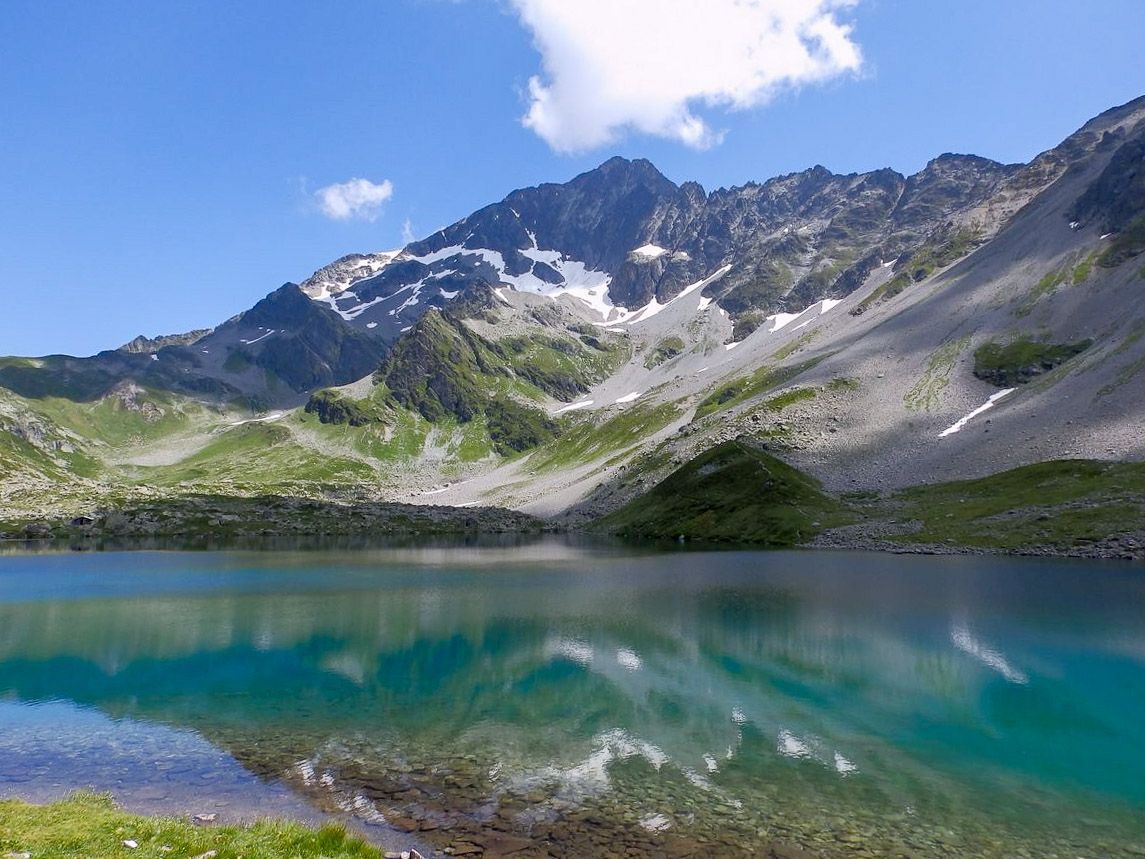 Lac Jovet inférieur, face au Mont Tondu