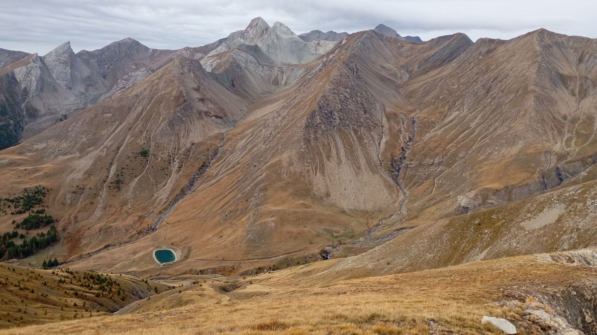 Vue du sommet de la tête de Vescal