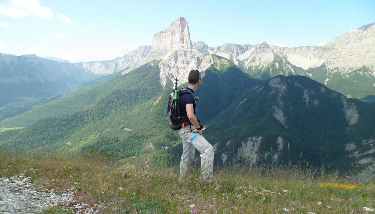 Le Mont Aiguille, vu du sommet du Goutaroux