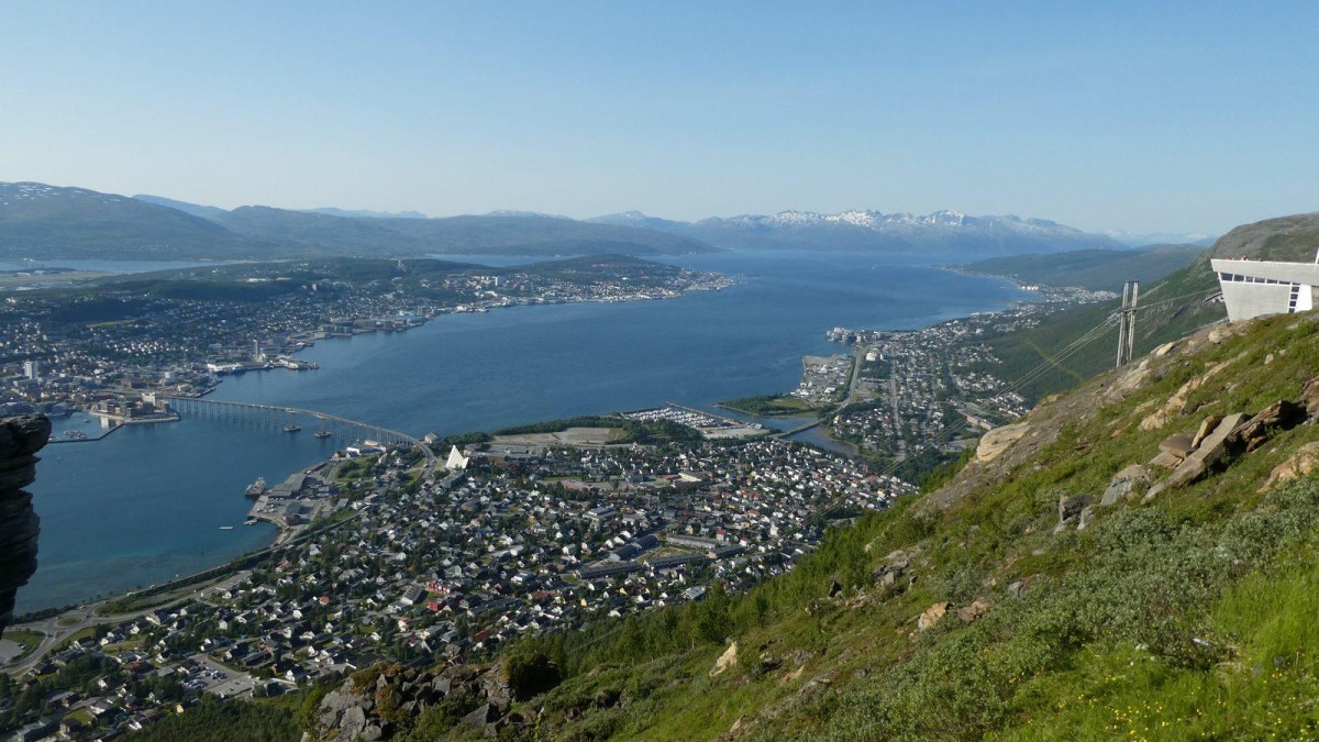 Le point de vue sur la ville de Tromsø.