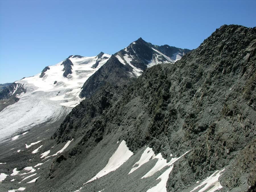 Le Glacier de Gébroulaz et l’Aiguille de Péclet