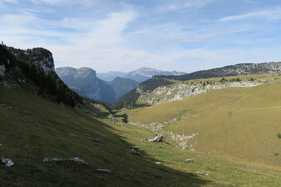 Vallon de Pratcel vu du Col de l'Alpe