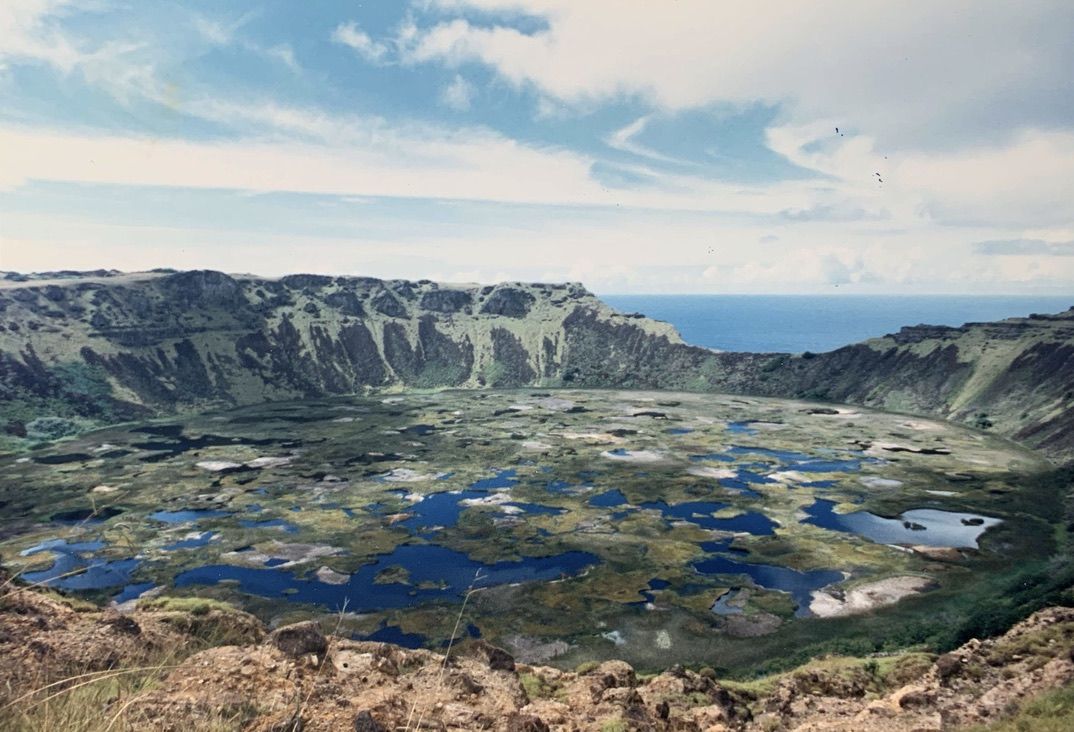 Wulkan Rano Raraku Volcan Rano Raraku (180m) - Randonnée Chili