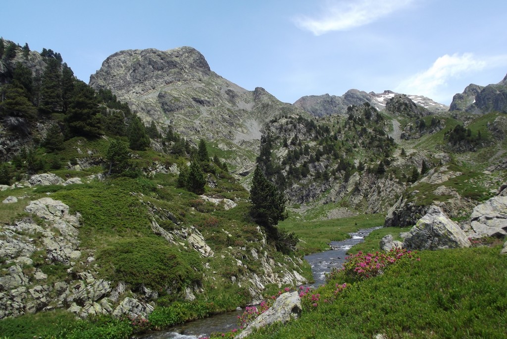 Dans le vallon menant à la Pra