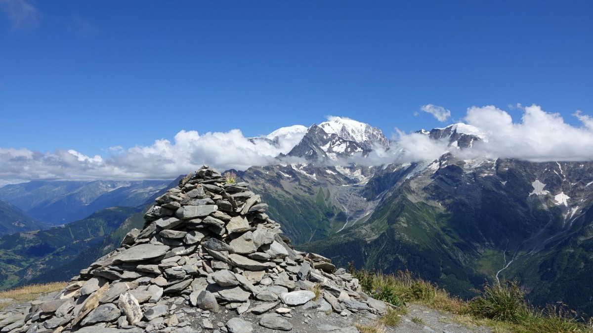 Magnifique vue sur le Mont Blanc.