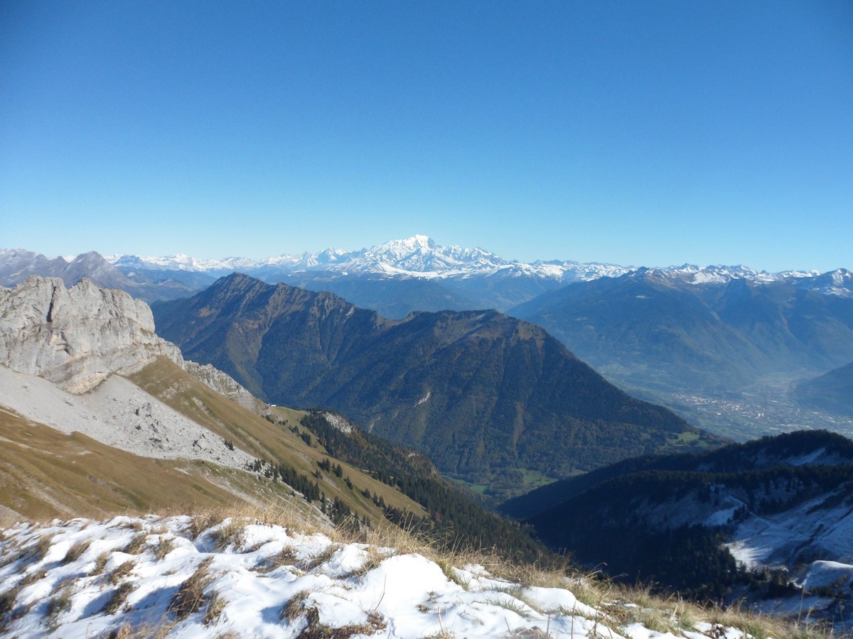 Le Mont Blanc depuis le sommet.