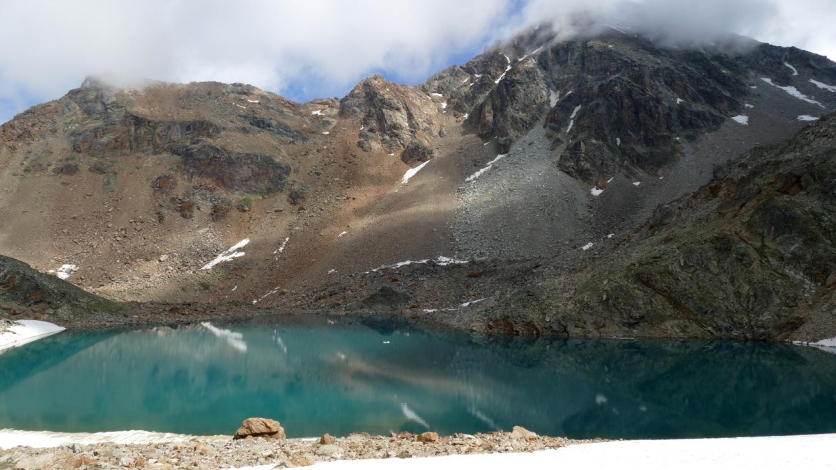 Le Lac Gelé, malgré son altitude (2970m), n'est pas toujours gelé !