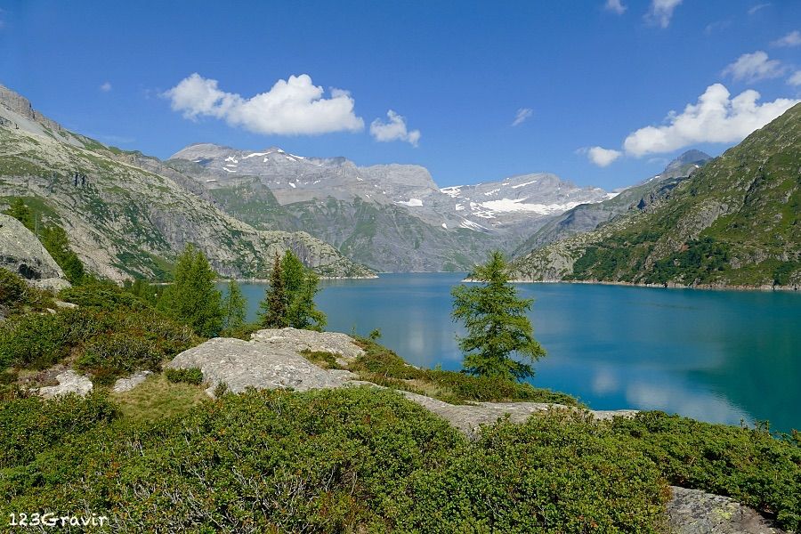 Lac d'Emosson depuis le Col du Passet