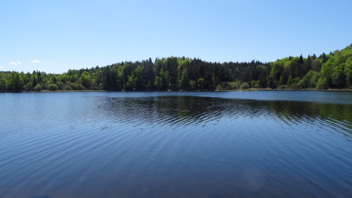Le lac de retenue de Lavalette.