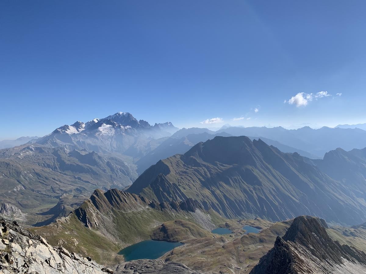 Le Mont Blanc, omniprésent durant toute la boucle