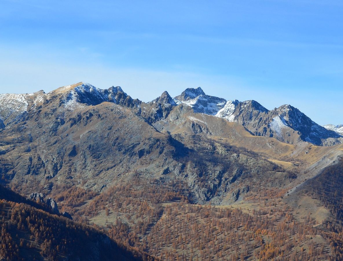 Les sommets de la Valmasque et le Mont Clapier