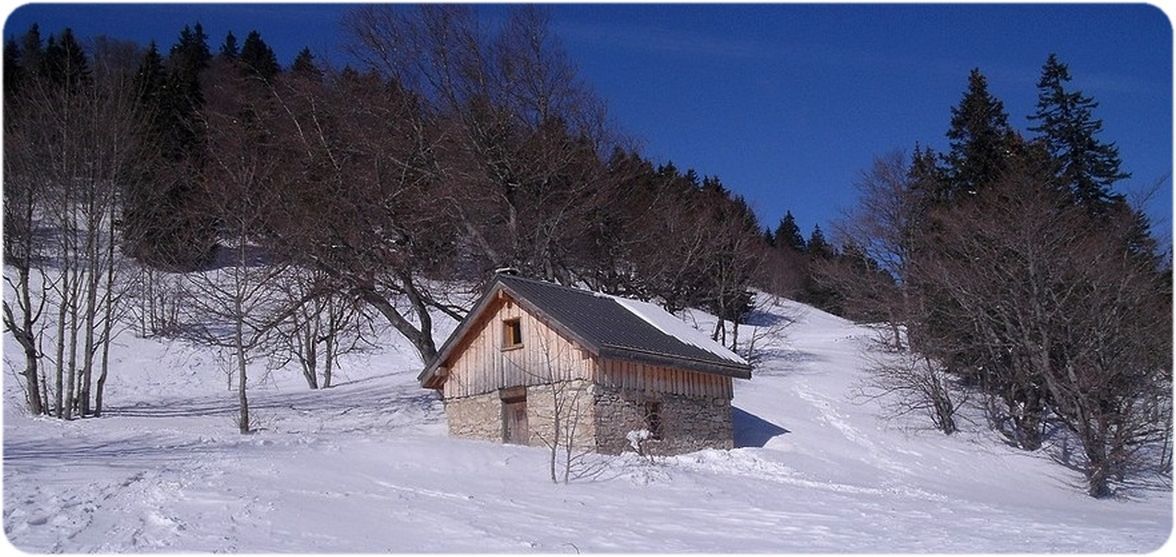 La Cabane de Nave dans sa prairie.