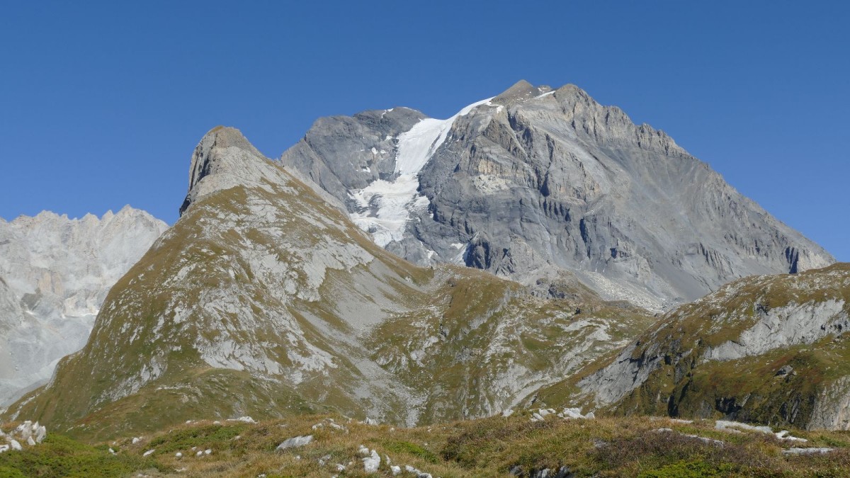 Aiguille de la Vanoise et Grande Casse vues depuis le sommet du Moriond.