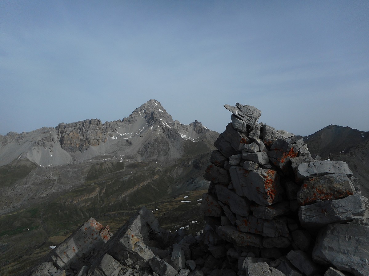 Le Pic de Rochebrune vu du sommet de l'Agrenier.