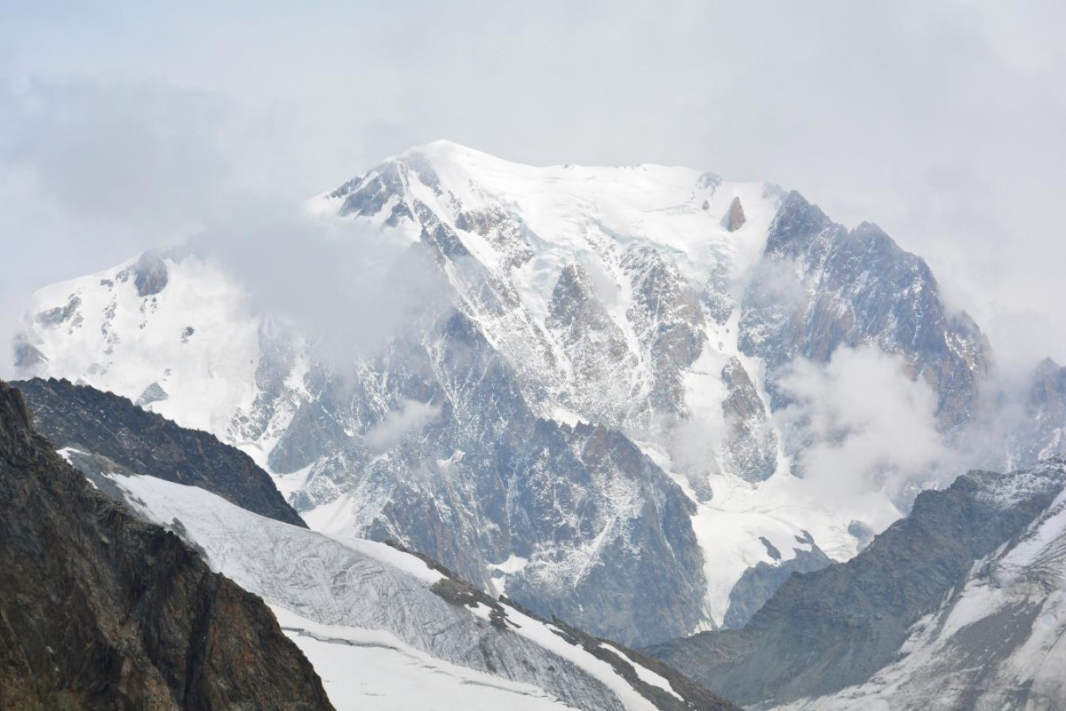 Vue sur le Mont-Blanc du sommet