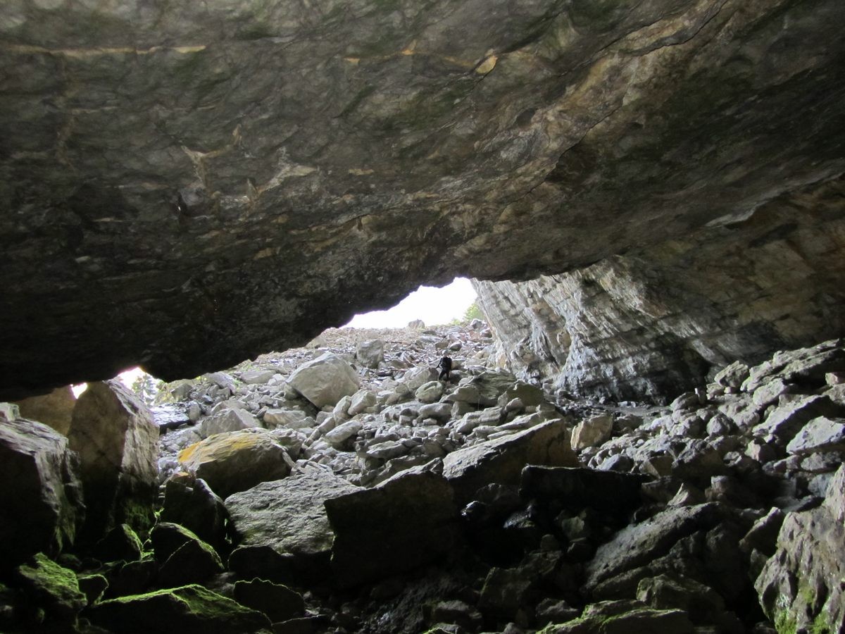 L'entrée de la grotte.