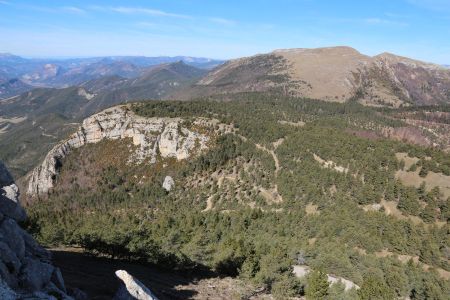 Vers le Grand Delmas, les Trois Becs et la Servelle sur la gauche du Duffre et de la Pyramide.