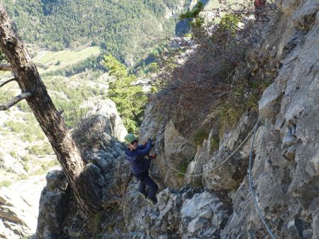 dans la traversée