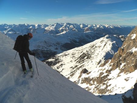 Prêt à attaquer la descente