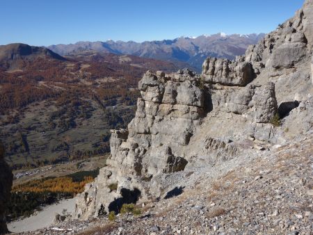 Superbes rochers en escalier