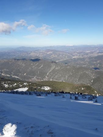 Vue sur la descente