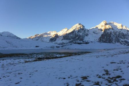 L’arrivée au lac des Cerces