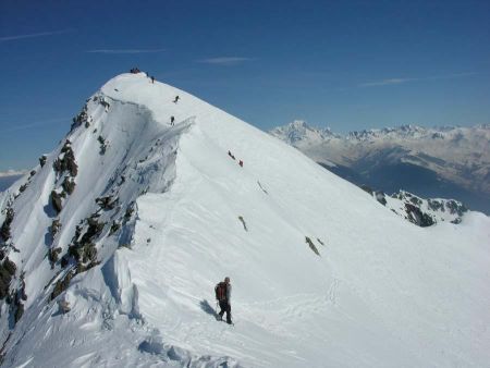 Le final vers le sommet de Combe Bronsin