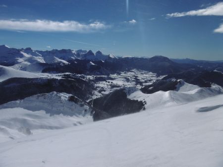 Panorama éphémère... Le lendemain, la neige aura bien fondu !