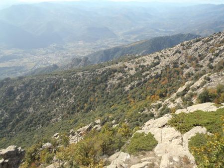 Vue sur le chemin de montée