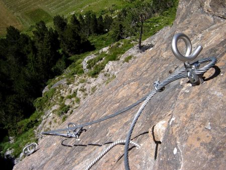 Mur, vue vers le bas.