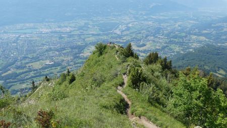 Sur l’arête vers le sommet , vue arrière