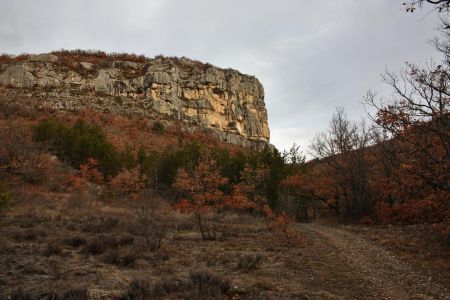 A l’entrée des gorges, le temps est encore clément 