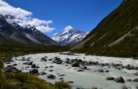 La rivière Hooker et le Mont Cook