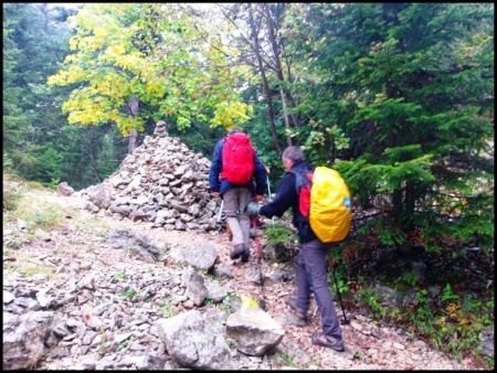 Dans la Combe de l’Aubaise au point 1406m.