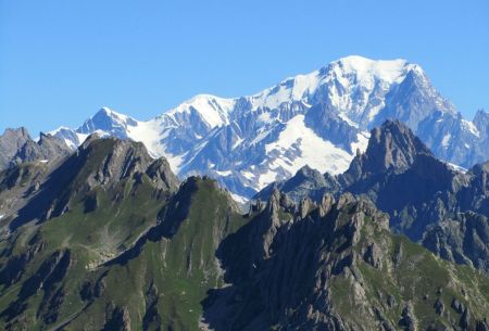 Le Mont Blanc au zoom.