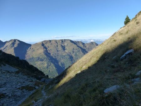 Montée, vue arrière vers le Collet d’Allevard