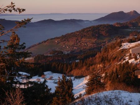 La vallée Verte aux couleurs du soir.