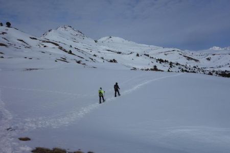 Sur notre gauhe le Chenaillet et le Grand Charvia