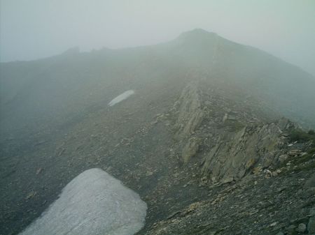 l’arête menant au crêt  lognan