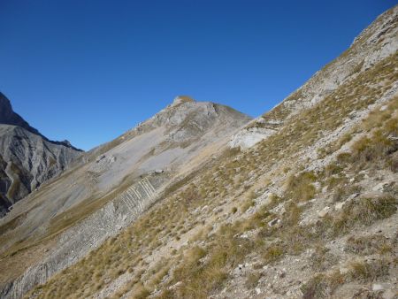 Dans le dévers vers le Haut Bouffet.