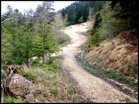 La Source du Fanjat vue du chemin montant.