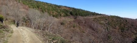 Large piste du versant sud.