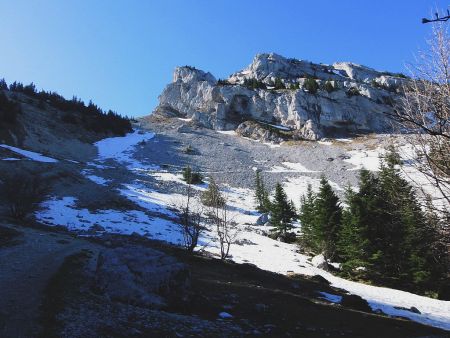 L’extrême nord de la Crête des Crocs.