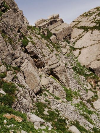 La descente de l’autre côté du col.